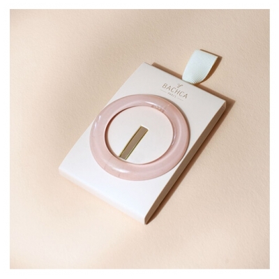 Bachca Barrette Ronde Rose Dragée