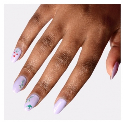 Le Mini Macaron Stickers Ongles Wild Flower