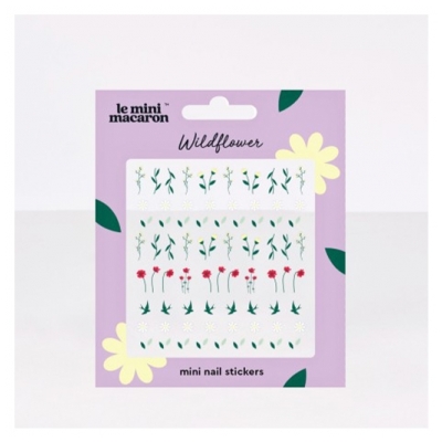 Le Mini Macaron Stickers Ongles Wild Flower