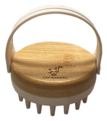 Escova de Massagem do Couro Cabeludo em Bambu Cap