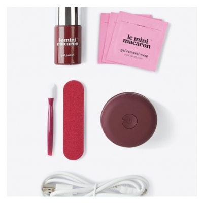 Le Mini Macaron Kit Vernis Semi-permanent Cassis