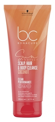 bC Sun Protect Jabón Líquido 3 en 1 Para Cabello y Cuerpo Pro 200ml