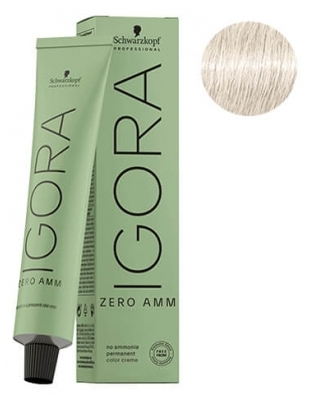 Schwarzkopf Coloration Permanente Igora Zéro Amm 10-19 Blond Très Très Clair Cendré Violet