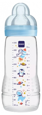 MAM Biberon Easy Active 2a Età 330 ml da 6 Mesi in su - Colore: Blu 2
