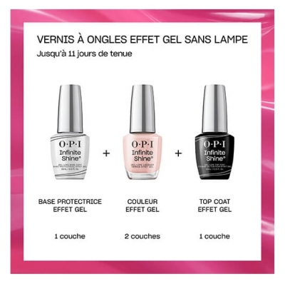 O.P.I Kit IS Effet Gel Base et Top Coat OPI
