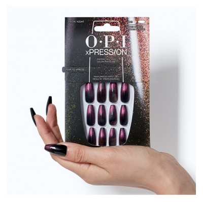 O.P.I Faux Ongles xPress/On Swipe Night OPI