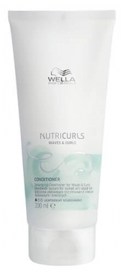 Acondicionador Desenredante para Cabello Rizado y Ondulado Nutricurls Wella 200ml