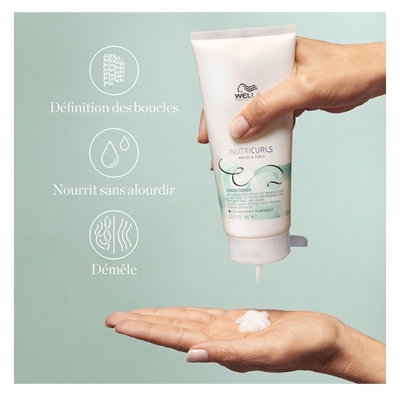 Wella Après-shampooing Démêlant Cheveux Bouclés Ondulés Nutricurls Wella 200ml