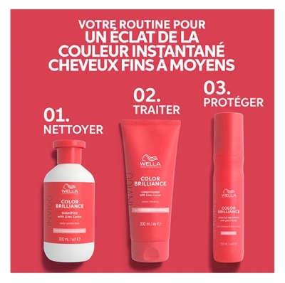 Wella Après-shampooing Cheveux Fins à Moyens Invigo Color Brilliance Wella 1L