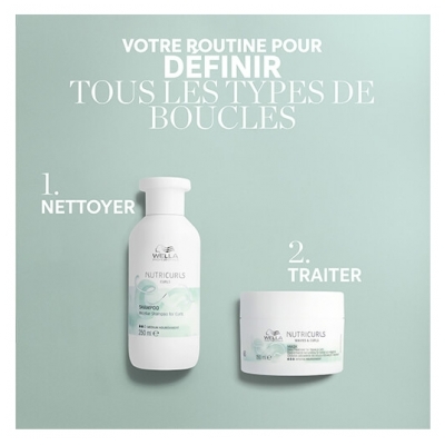 Wella Shampooing Cheveux Ondulés Nutricurls Wella 250ml