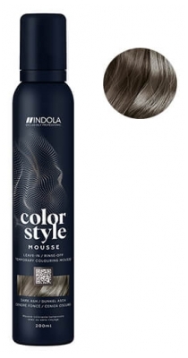 Indola Color Mousse Dark Ash Color Style Mousse