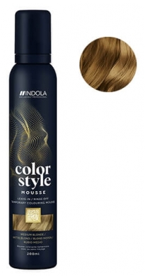 Indola Mousse Colorante Blond Moyen Color Style Mousse