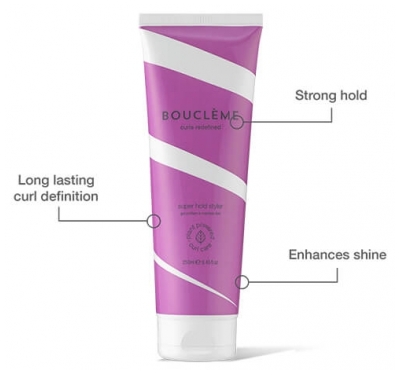 Bouclème Gel Boucles Ultra-fixant Super Hold Style Bouclème 250ml