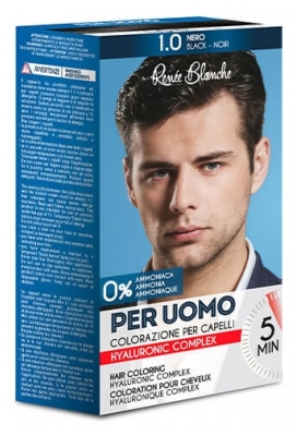 Renée Blanche Sada na barvení vlasů pro muže N-1 Černá