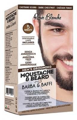 Kit Vopsea Barba & Mustață Renée Blanche Șaten Închis