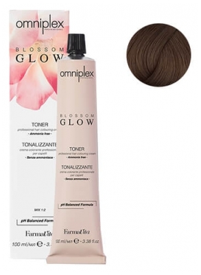 FarmaVita Crème Colorante Toner DT 7.8 Châtain Blossom Glow Omniplex