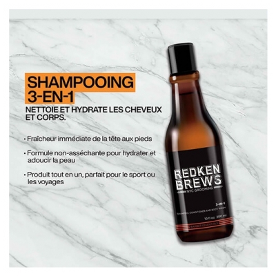 Redken Shampooing 3 en 1 Redken Brews