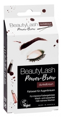 BeautyLash Kit de Teinture Vegan Sourcils Power-Brow Brun Foncé