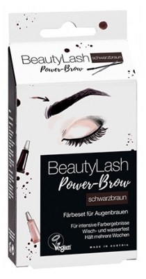 BeautyLash Kit de Teinture Vegan Sourcils Power-Brow Brun-Noir