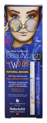 BeautyLash Kit Voll Augenbrauen-Tönungsstift Zwei Gehe Natürlich Braun