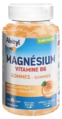 Alvityl Magnésium Vitamine B6 Abricot 45 Gummies