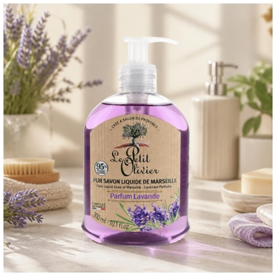 Le Petit Olivier Ren Marseille Flydende Sæbe Lavendel 300 ml