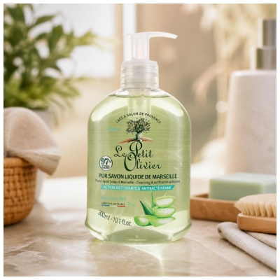 Săpun Lichid Pur de Marseille cu Aloe Vera Le Petit Olivier 300 ml