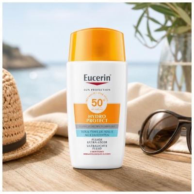 Eucerin Zonbescherming Hydro Protect Ultra-Lichte Fluïde SPF50+ 50 ml