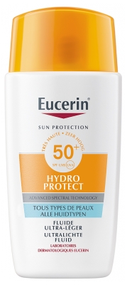 Eucerin Zonbescherming Hydro Protect Ultra-Lichte Fluïde SPF50+ 50 ml