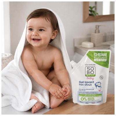 Léa Nature SO BIO étic Gel Lavante Muy Suave Eco-Recharge Bio 500 ml