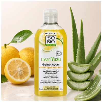 Léa Nature SO BIO étic Clean'Yuzu Gel de Limpeza Anti-Imperfeições Bio 200 ml