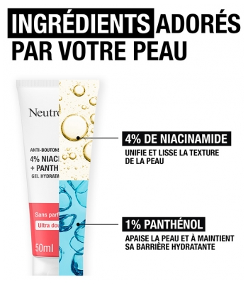 Neutrogena Anti-Boutons + Gel Hydratant Sans Parfum 50 ml