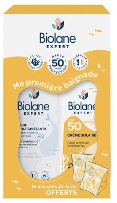 Biolane Expert Cremă Solară pentru Bebeluși SPF50 200 ml + Spray Răcoritor 150 ml