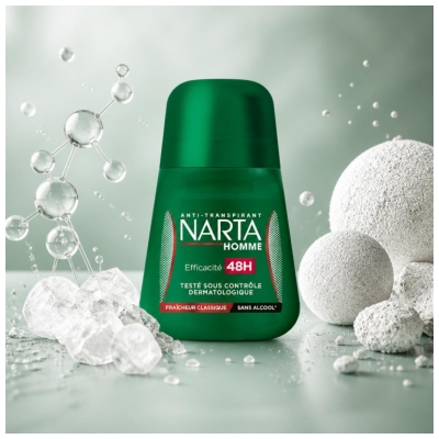 Narta Homme Klassinen Raikkaus 48H Roll-On 50 ml