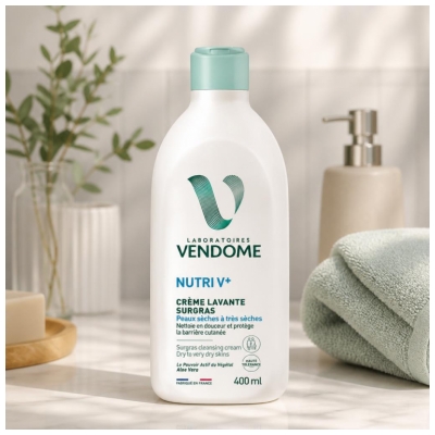 Laboratoires Vendôme Nutri V+ Crème Lavante Surgras 400 ml