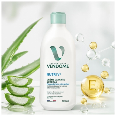 Laboratoires Vendôme Nutri V+ Crème Lavante Surgras 400 ml