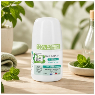 Léa Nature SO BIO étic Déo-Soin 24H Menthe Roll-On Bio 50 ml