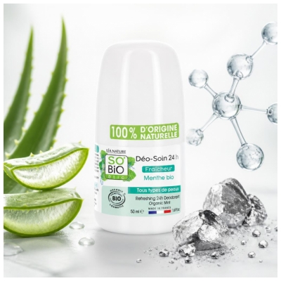 Léa Nature SO BIO étic Déo-Soin 24H Menthe Roll-On Bio 50 ml