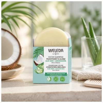 Weleda Șampon Solid Hidratare & Strălucire 50 g