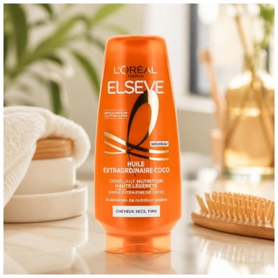 L'Oréal Paris Elseve Extraordinary Oil Coconut Kosteuttava Hoitoaine Kevyt Ravitsemus 200 ml