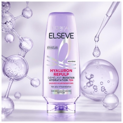 L'Oréal Paris Elseve Hyaluron Repulp Démêlant Booster Hydratation 72H 200 ml