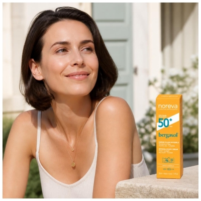 Noreva Bergasol Expert Creme-Fluid Unsichtbares Finish LSF50+ 50 ml