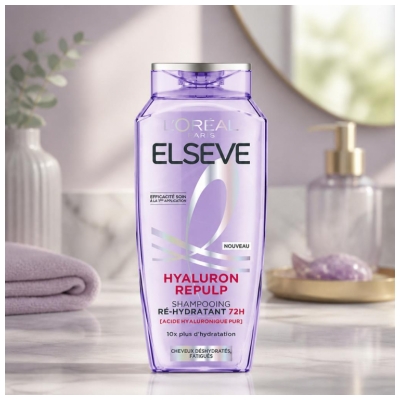 L'Oréal Paris Elseve Hyaluron Repulp 72H Drėkinamasis šampūnas 250 ml