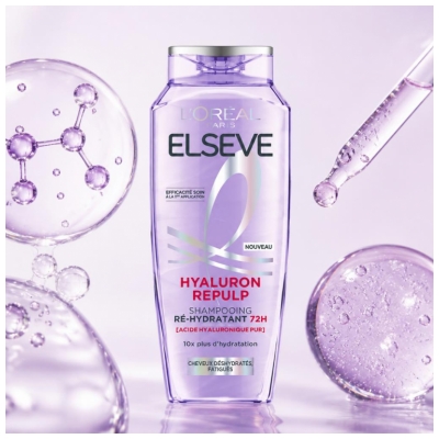 L'Oréal Paris Elseve Hyaluron Repulp 72H Drėkinamasis šampūnas 250 ml