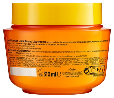L'Oréal Paris Elseve Liss-Intense Masque Disciplinant 310 ml