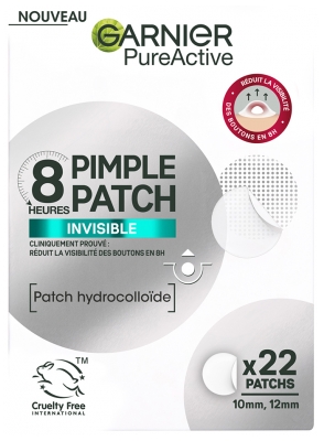 Garnier PureActive Cerotto per Brufoli Invisibile 8H 22 Cerotti