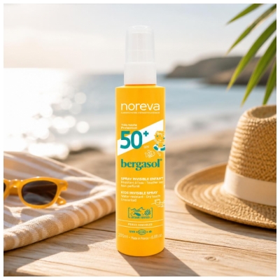Noreva Bergasol Neviditelný sprej pro děti SPF50+ 200 ml