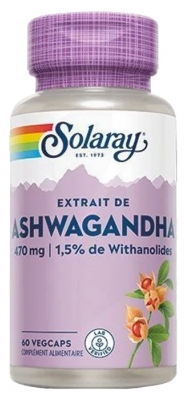 Solaray Ashwagandha 60 Capsules Végétales