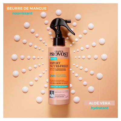 Franck Provost Expert Nutri-Frizz Soin Raviveur des Boucles Cheveux Très Secs ou Frisés 24H 190 ml