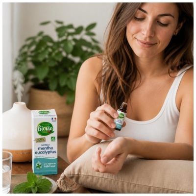 Biovie Aceite Esencial de Eucalipto y Menta BIO 10 ml